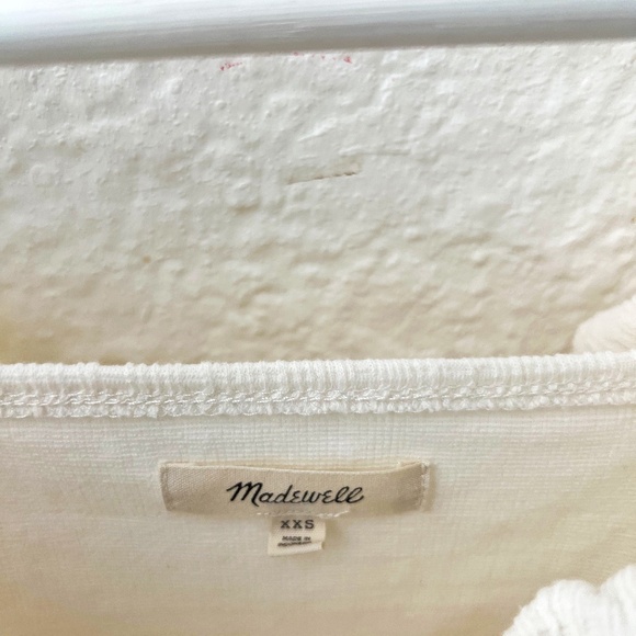Madewell Crosshatch Ruffle Top - Picture 2 of 2